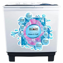 Mitashi Mitashi MiSAWM98v25 9.8 Kg Semi Automatic Top Load Washing Machine