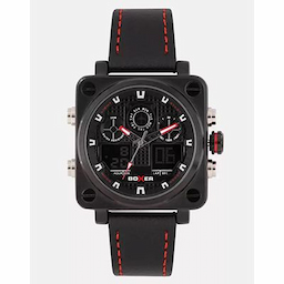 Boxer Men Black Analogue and Digital Watch BXLBK017