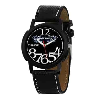 Crude Analog Watch rg459 with Leather Strap for Men