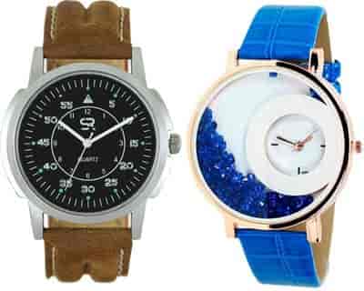 Ad Global AD Global Fency Look Branded Collection Couple New Desginer Leather Strap With Best Offer SR-01_MX02 Watch - For Couple