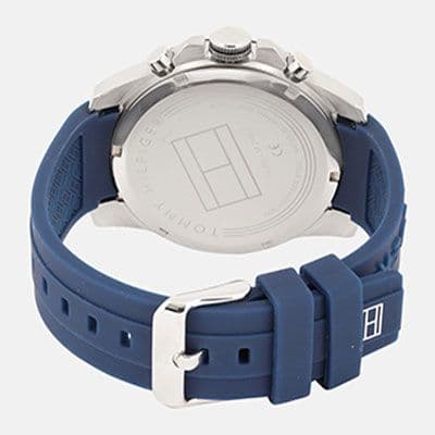 Men Blue Textured Analogue Watch TH1791350W