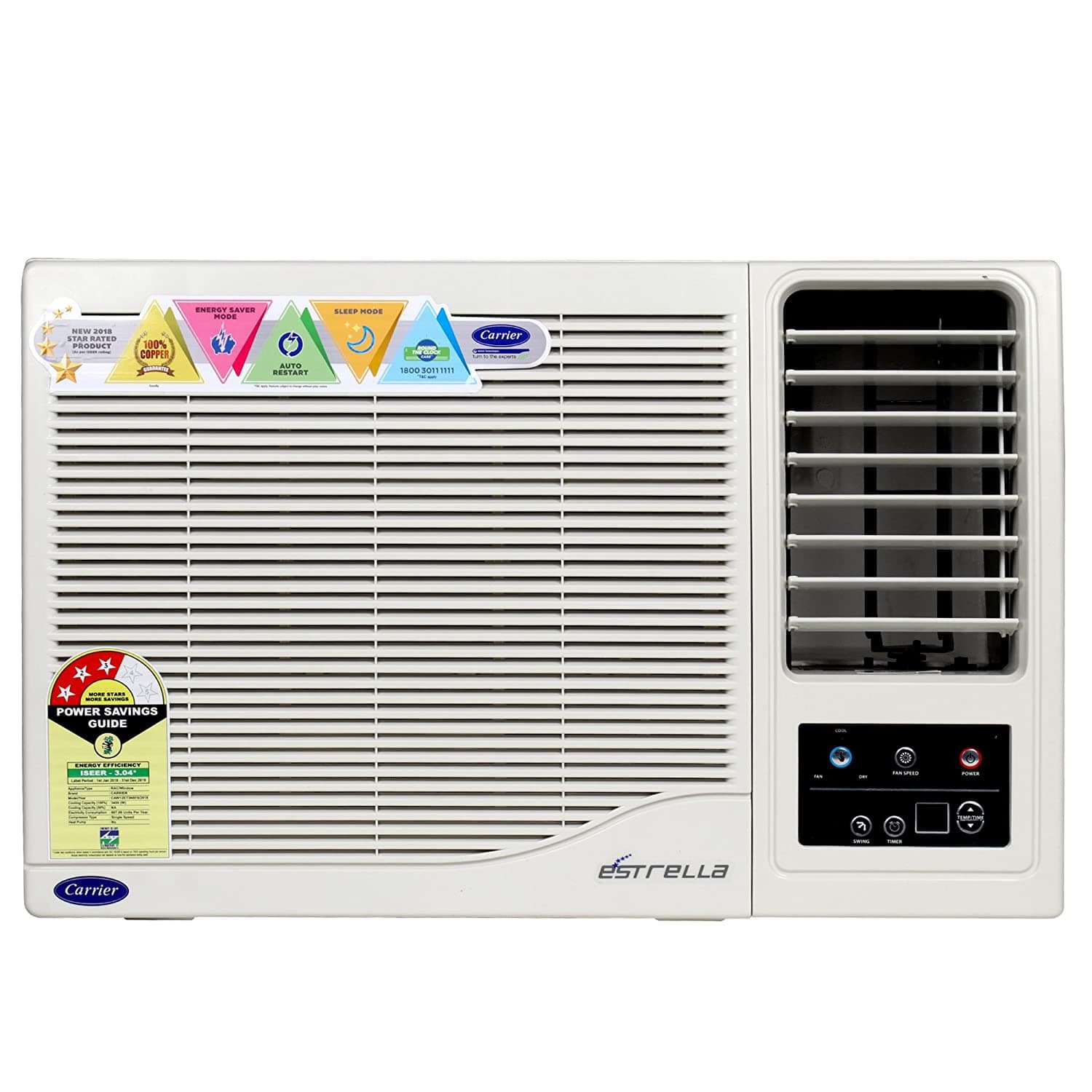 Estrella CAW12ET3N8F0 1 Ton 3 Star Window AC