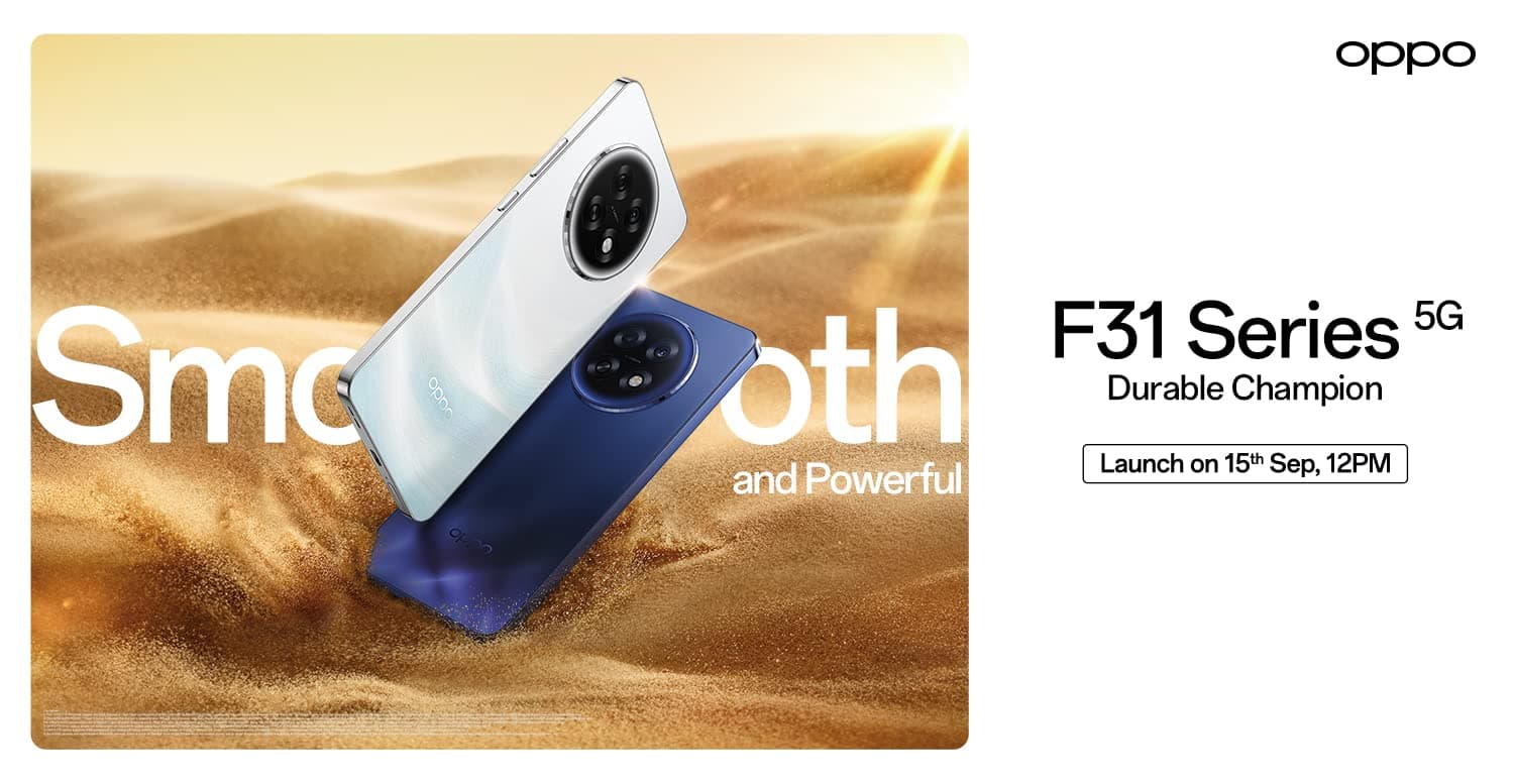 Oppo F31 Series to Launch in India on September 15 Oppo F31 Series to Launch in India on September 15