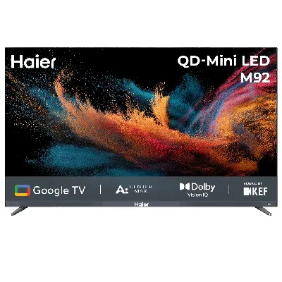 Haier H65M92FUX QD-Mini LED M92 Series 65 Inch 144Hz Smart Google TV with AI Center Max Haier H65M92FUX QD-Mini LED M92 Series 65 Inch 144Hz Smart Google TV with AI Center Max