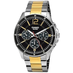 Casio Enticer Analog Black Dial Men MTP-1374HSG-1AVIF ( A1652 ) Casio Enticer Analog Black Dial Men MTP-1374HSG-1AVIF ( A1652 )