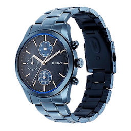 Titan Blue Dial Analog Watch for Men -1805QM01 Titan Blue Dial Analog Watch for Men -1805QM01
