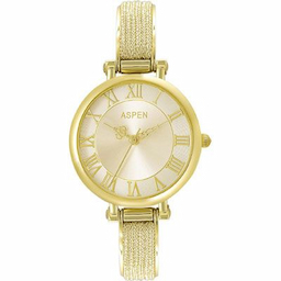 Aspen AP2012 Ionic Gold Plating Watch - For Women Aspen AP2012 Ionic Gold Plating Watch - For Women