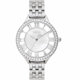 Aspen AP2019 White Dial Ladies Watch- Explicit-AP2019 Watch - For Women Aspen AP2019 White Dial Ladies Watch- Explicit-AP2019 Watch - For Women